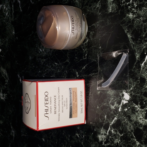 Shiseido Other - Shiseido Benefiance Wrinkle Smoothing  Day Cream 1.8 OZ + Red Bag